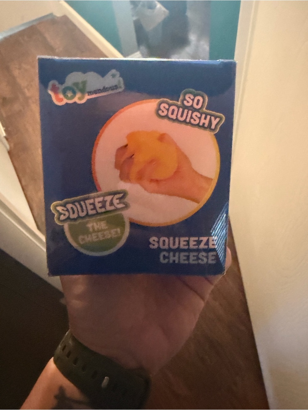 Squeeze Yellow Cheese Squishy Toy by Squeeze
